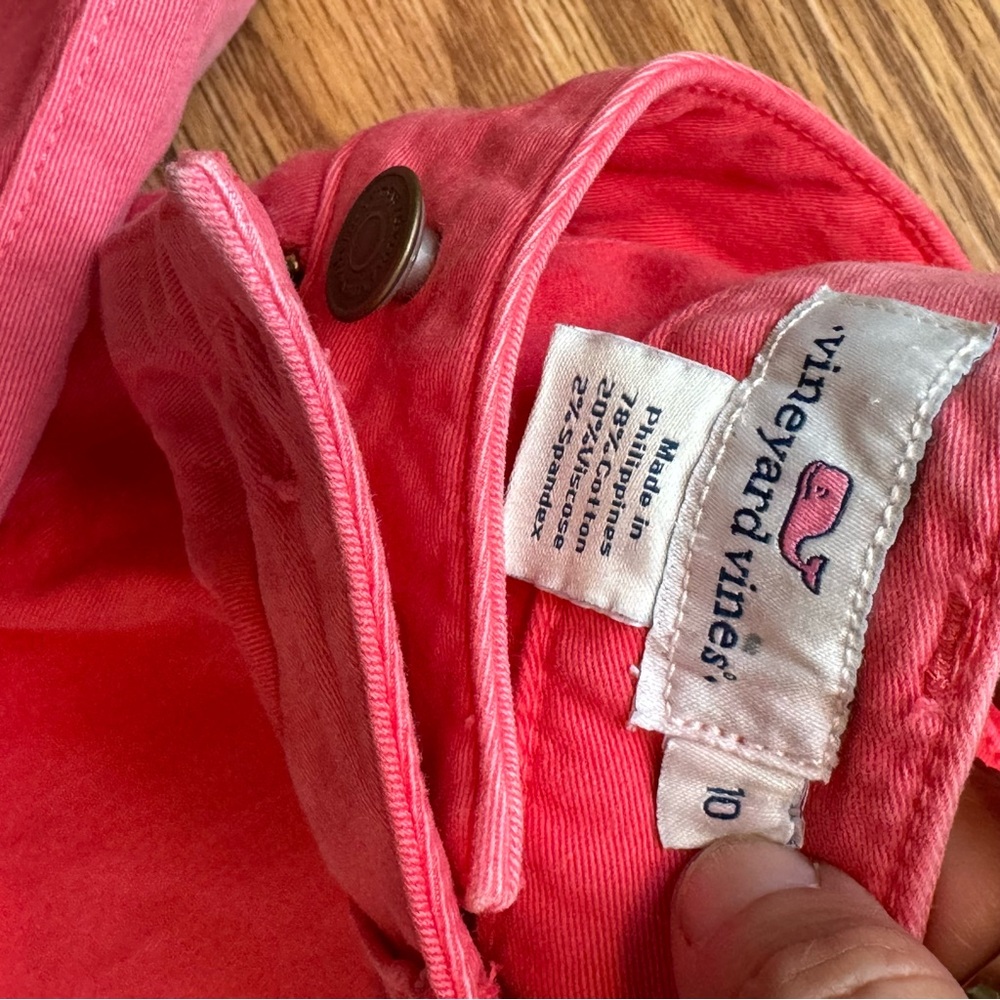 Vineyard Vines Skinny Casual Coral 4 pocket Pants Style womens size 10 - Picture 6 of 6